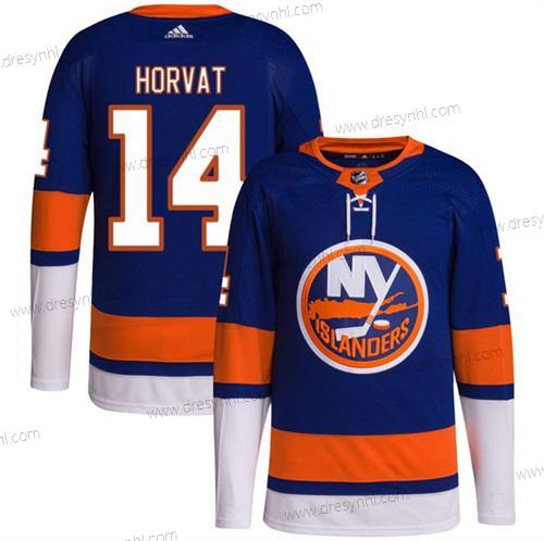 New York Islanders #14 Bo Horvat Royal Modrý Oranžová Sešitý dres – Pánské