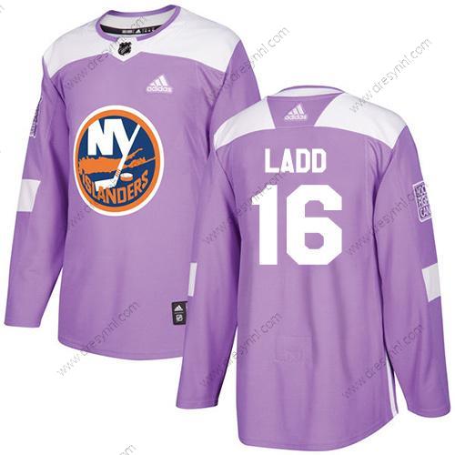 New York Islanders #16 Andrew Ladd Nachový Autentické Bojuje proti rakovině Sešitý NHL dres – Juniorské