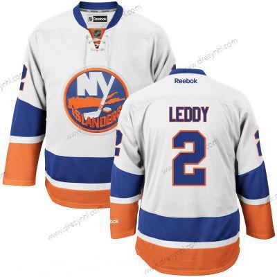 New York Islanders #2 Nick Leddy Hostující dres Bílý Hokejový Sešitý NHL dres – Pánské