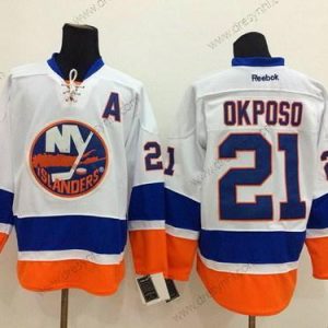 New York Islanders #21 Kyle Okposo Bílý dres – Pánské