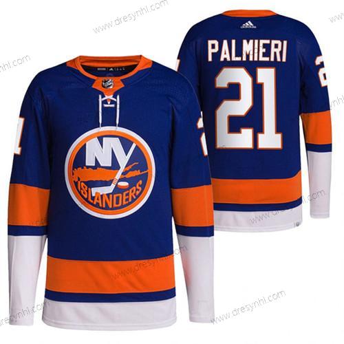 New York Islanders #21 Kyle Palmieri Royal Modrý Oranžová Sešitý dres – Pánské