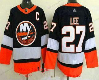 New York Islanders #27 Anders Lee Námořnictvo 2021 Obrácený Retro Autentické dres – Pánské