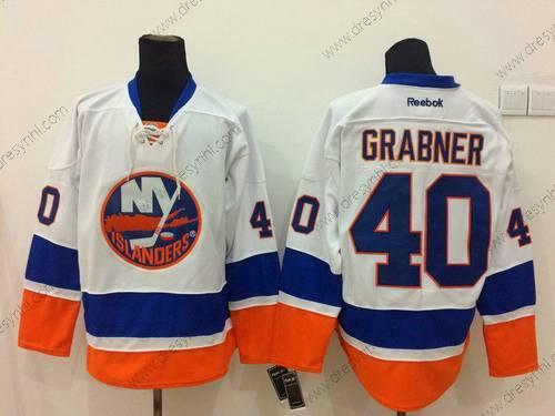 New York Islanders #40 Michael Grabner Bílý dres – Pánské