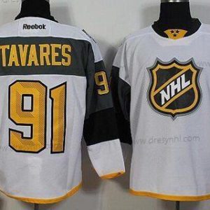 New York Islanders #91 John Tavares Reebok Bílý 2016 NHL All-Star Premier dres – Pánské