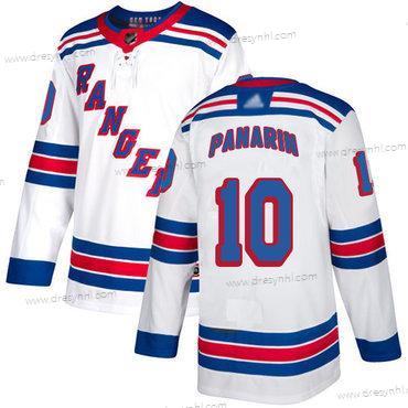 New York Rangers #10 Artemi Panarin Bílý Road Autentické Sešitý Hokejový dres – Pánské