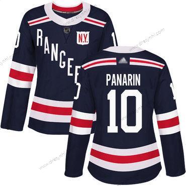 New York Rangers #10 Artemi Panarin Námořnictvo Modrý Autentické 2018 Zimní Klasický Sešitý Hokejový dres – Dámské