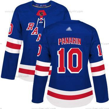 New York Rangers #10 Artemi Panarin Royal Modrý Domácí dres Autentické Sešitý Hokejový dres – Dámské