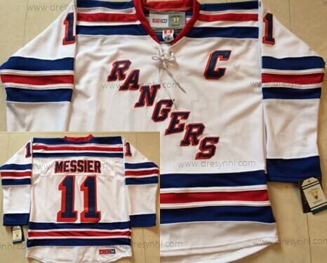 New York Rangers #11 Mark Messier Bílý Retro CCM dres – Pánské