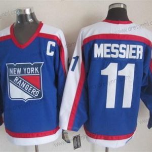 New York Rangers #11 Mark Messier Modrý With Bílý Retro CCM dres – Pánské