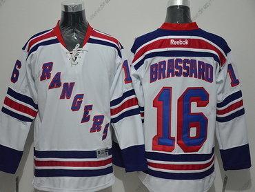 New York Rangers #16 Derick Brassard Reebok Bílý Hostující dres Hokejový dres – Pánské