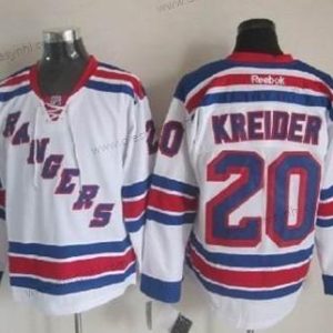 New York Rangers #20 Chris Kreider Bílý dres – Pánské