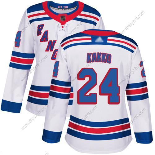 New York Rangers #24 Kaapo Kakko Bílý Road Autentické Sešitý Hokejový dres – Dámské