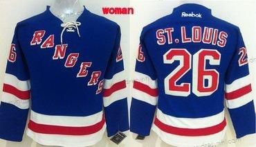 New York Rangers #26 Martin St. Louis Modrý dres – Dámské