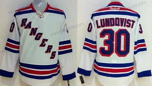 New York Rangers #30 Henrik Lundqvist Bílý dres – Pánské