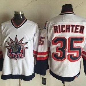 New York Rangers #35 Mike Richter 1996-97 Bílý CCM Vintage dres – Pánské