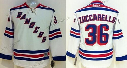 New York Rangers #36 Mats Zuccarello Bílý dres – Dětské