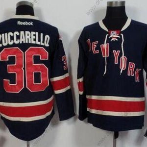 New York Rangers #36 Mats Zuccarello Černá Reebok Třetí dres 85Th dres – Pánské