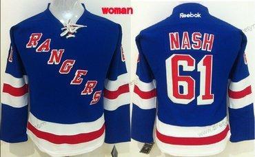 New York Rangers #61 Rick Nash Modrý dres – Dámské