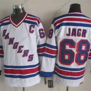 New York Rangers #68 Jaromir Jagr Bílý Retro CCM dres – Pánské