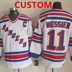 New York Rangers Personalizované 1993 Bílý Retro CCM dres – Pánské