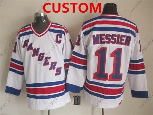 New York Rangers Personalizované 1993 Bílý Retro CCM dres – Pánské