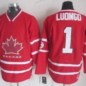 Nike 2010 Olympics Kanada #1 Roberto Luongo Červené dres – Pánské