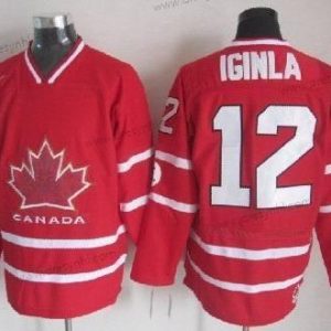 Nike 2010 Olympics Kanada #12 Jarome Iginla Červené dres – Pánské