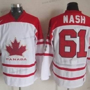 Nike 2010 Olympics Kanada #61 Rick Nash Bílý dres – Pánské