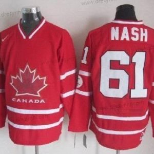 Nike 2010 Olympics Kanada #61 Rick Nash Červené dres – Pánské