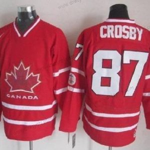 Nike 2010 Olympics Kanada #87 Sidney Crosby Červené dres – Pánské