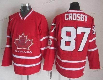 Nike 2010 Olympics Kanada #87 Sidney Crosby Červené dres – Pánské