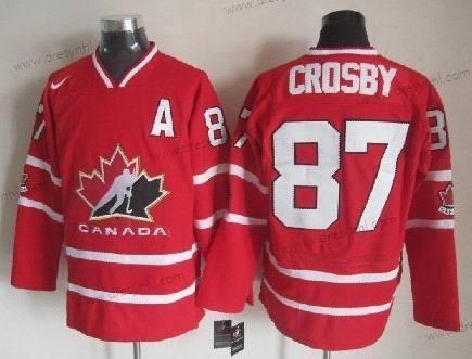 Nike 2010 Tým Kanady #87 Sidney Crosby Červené dres – Pánské