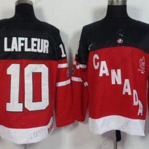 Nike 2014/15 Tým Kanady #10 Guy Lafleur Retired Hráč Červené 100th Výročí dres – Pánské