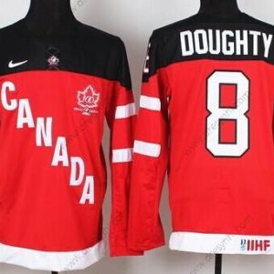 Nike 2014/15 Tým Kanady #8 Drew Doughty Červené 100th dres – Pánské