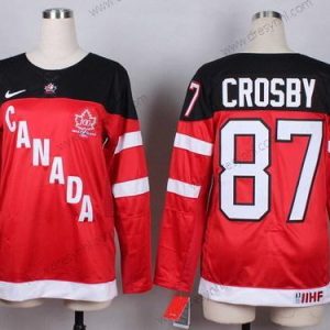 Nike 2014/15 Tým Kanady #87 Sidney Crosby Červené 100th dres – Dámské