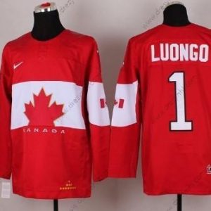 Nike 2014 Olympics Kanada #1 Roberto Luongo Červené dres – Pánské