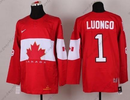 Nike 2014 Olympics Kanada #1 Roberto Luongo Červené dres – Pánské