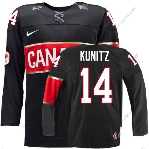 Nike 2014 Olympics Kanada #14 Chris Kunitz Černá dres – Pánské