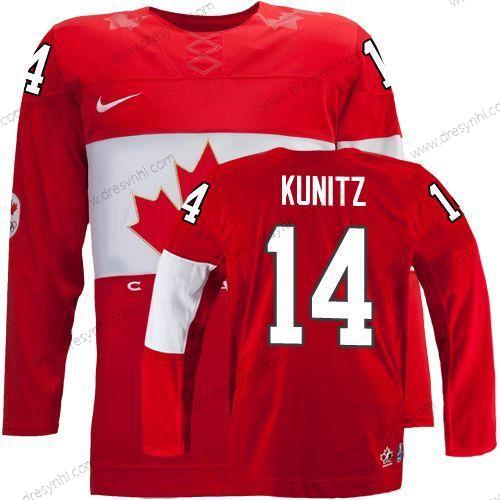 Nike 2014 Olympics Kanada #14 Chris Kunitz Červené dres – Pánské