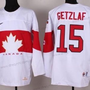 Nike 2014 Olympics Kanada #15 Ryan Getzlaf Bílý dres – Pánské