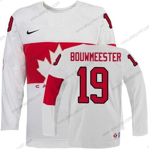 Nike 2014 Olympics Kanada #19 Jay Bouwmeester Bílý dres – Pánské