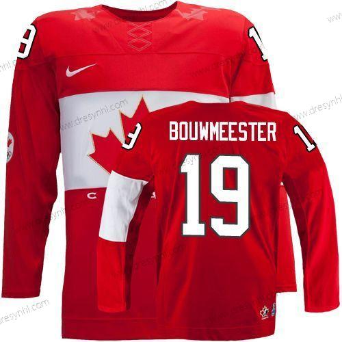 Nike 2014 Olympics Kanada #19 Jay Bouwmeester Červené dres – Pánské