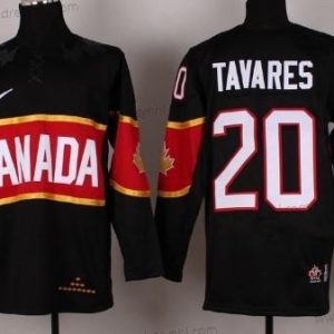 Nike 2014 Olympics Kanada #20 John Tavares Černá dres – Pánské