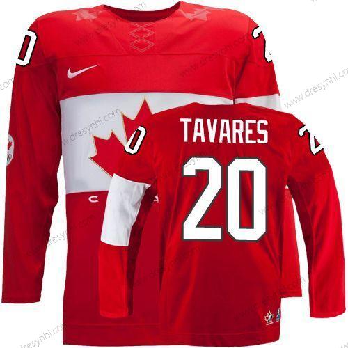 Nike 2014 Olympics Kanada #20 John Tavares Červené dres – Pánské