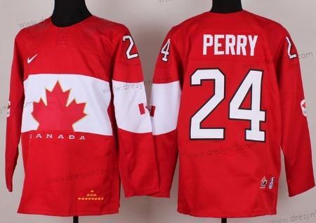 Nike 2014 Olympics Kanada #24 Corey Perry Červené dres – Pánské