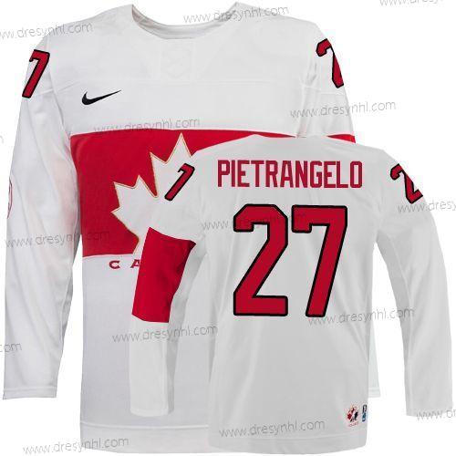 Nike 2014 Olympics Kanada #27 Alex Pietrangelo Bílý dres – Pánské