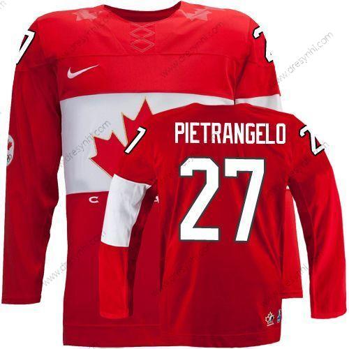 Nike 2014 Olympics Kanada #27 Alex Pietrangelo Červené dres – Pánské