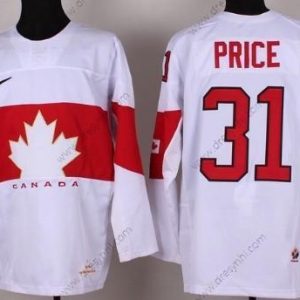 Nike 2014 Olympics Kanada #31 Carey Price Bílý dres – Pánské