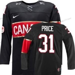 Nike 2014 Olympics Kanada #31 Carey Price Černá dres – Pánské