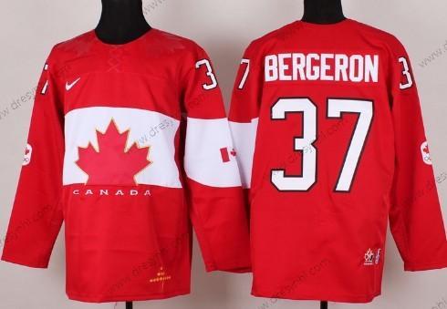 Nike 2014 Olympics Kanada #37 Patrice Bergeron Červené dres – Pánské